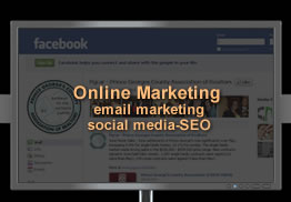 Online and Email Marketing, Social Media, Search Engine Optimization